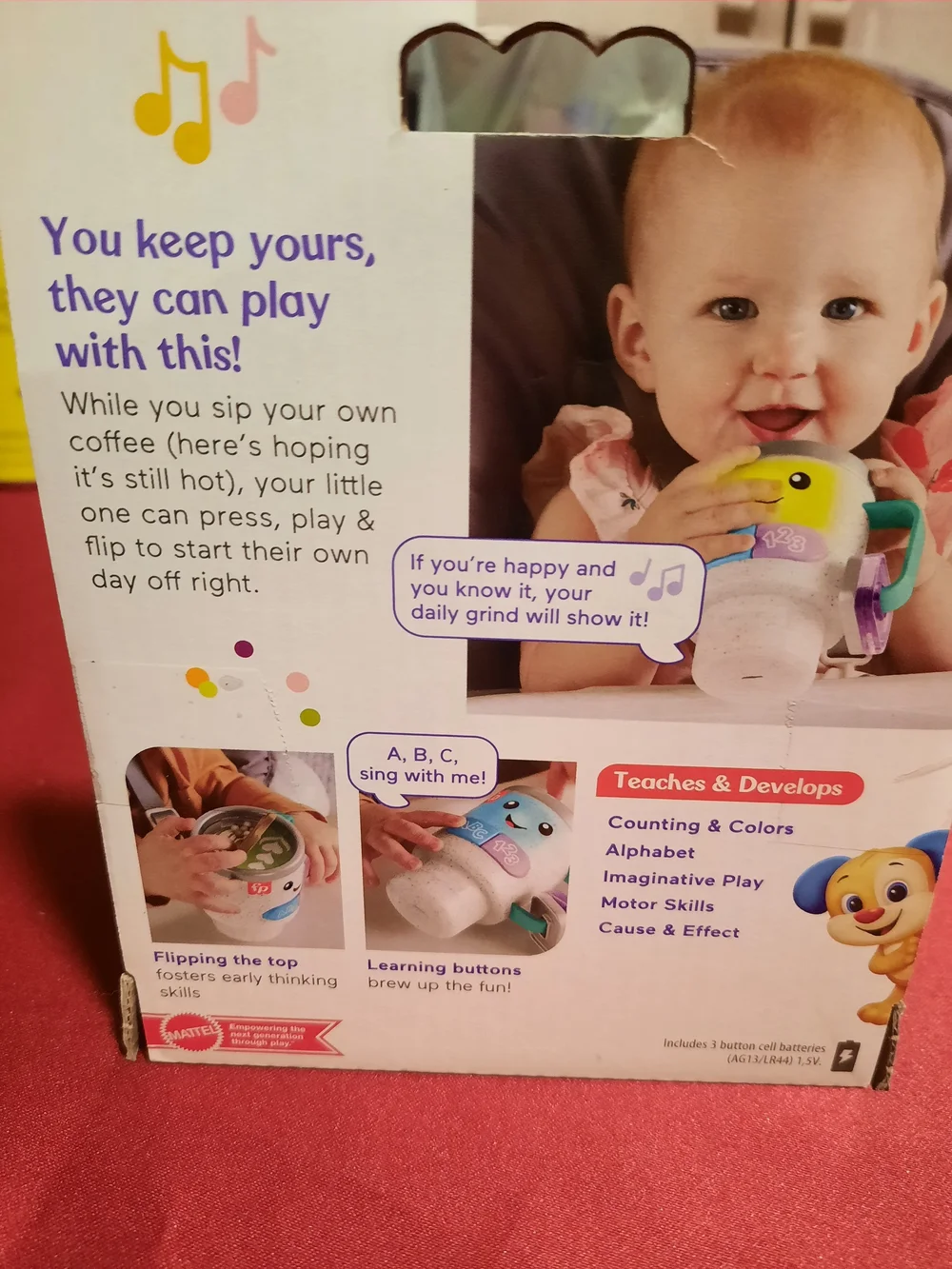 Fisher-Price Laugh & Learn Light-Up Singing Learning Coffee Mug